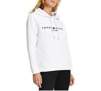 Sweat à Capuche - TOMMY HILFIGER - ESSEANTIAL - Blanc - Manches Longues - 70% Coton