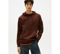 Tommy Jeans Sweat à Capuche Homme Regular Fit Flag Fleece avec Capuche, Marron (Rich Brown), XL