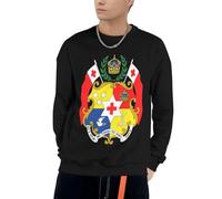 Sweat À Capuche Tonga Emblème National pour Hommes Confortable Et Élégant Col Rond Emblème National Imprimé Pull À Capuche avec Poches pour Usage Quotidien Activités De Loisirs du S Au 4XL