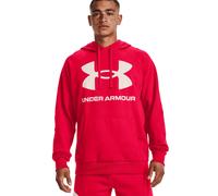 Under Armour Sweat à capuche UA Rival – Hauts en polaire pour hommes, grand logo, rouge, MD