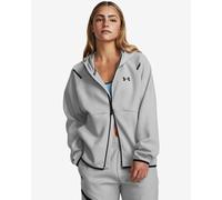 Sweat à capuche Under Armour Unstoppable Fleece Full Zip gris clair femme - M