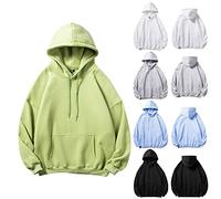 Sweat à capuche uni à épaules tombantes pour homme - Sweat à capuche tendance à manches longues avec cordon de serrage - Pull à capuche polyvalent pour les rendez-vous galants et les vacances, Noir