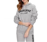 Sweat à Capuche Unisex Go-To Wordmark Gris - CONVERSE - Manches longues - Col capuche XXL