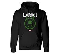 Sweat à capuche unisex Marvel Distressed Logo Noir