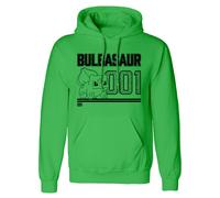 Sweat à capuche unisex Pokémon Bulbasaur Line Art Vert