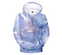 Sweat à Capuche Unisexe Anime Re:Life in a Different World from Zero REM Graphics Pull Sweat à Manches Longues décontracté Emilia