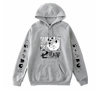Sweat à capuche unisexe avec imprimé dessin animé « Anime The Seven Deadly Sins » - Cadeau de cosplay pour les fans de manga Meliodas, Gris-1., M