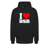 Sweat à capuche unisexe avec inscription « I Love BSB » | Backstreet Boys - BSB - Montrez votre amour pour BSB avec ce design moderne « I love BSB ».
