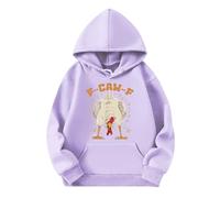 Sweat à capuche unisexe avec motif de poulet amusant - Sweat à capuche avec imprimé de dessin animé amusant - Sweat décontracté pour les loisirs, Style_n09 Violet, XXL