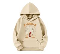 Sweat à capuche unisexe avec motif de poulet amusant - Sweat à capuche avec imprimé de dessin animé amusant - Sweat décontracté pour les loisirs, Style_n01 Beige, XL