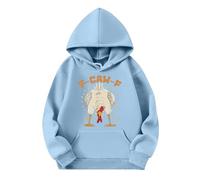 Sweat à capuche unisexe avec motif de poulet amusant - Sweat à capuche avec imprimé de dessin animé amusant - Sweat décontracté pour les loisirs, Style_n11 Bleu, M