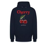 Sweat à capuche unisexe Cherry avec inscription « Cherry » | Un design joyeux avec des cerises et l'inscription « Have A Nice Day », idéal pour les amateurs de fruits et comme cadeau