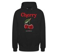 Sweat à capuche unisexe Cherry avec inscription « Cherry » | Un design joyeux avec des cerises et l'inscription « Have A Nice Day », idéal pour les amateurs de fruits et comme cadeau