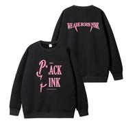 Sweat à Capuche Unisexe en Coton avec imprimé Bron Pink Album Blink World Tour(D Black,S)