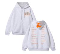 Sweat à Capuche Unisexe en Coton avec Inscription Permission to Dance on Stage-Live (2025)(B Floral White,L)