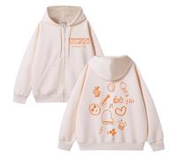 Sweat à Capuche Unisexe en Coton avec inscriptionPERMISSION to Dance on Stage-Live(A Beige,3XL)