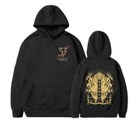 Sweat à capuche unisexe Expedition 33 Clair Obscur, imprimé, grande taille, pour les fans du jeu. 04-Noir XXL