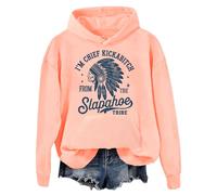 Sweat à capuche unisexe I'm Chief Kickabitch From The Slapahoe Tribe, Orange, L