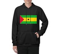 Sweat À Capuche Unisexe Imprimé São Tomé Et Príncipe Drapeau Vêtement Dextérieur Multifonctionnel Classique Sport Outdoor Tissu Élastique Coupe Confortable Pratique Polyvalent