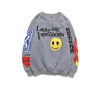 Sweat à capuche unisexe Lucky Me I See Ghosts Hip Street Rapper avec impression fantaisie, C, L