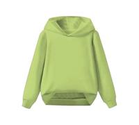 Sweat à capuche unisexe pour bébé - Couleur unie - Sweat à capuche en polaire - Pour garçons et filles - Poignets côtelés surdimensionnés - Streetwear - Manches longues - Hauts en coton - Pour l'école