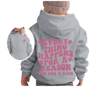 Sweat à Capuche Unisexe pour Enfant Oversize Confortable Manche Longue Pull vêtements vêtements d'extérieur pour l'école et Le Sport Maillot de survêtement Mixte bébé