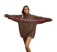 Sweat à capuche unisexe pour la Saint-Valentin Sweat-shirt Couples Amis Câlin Pull à capuche Mode Lettre Impression Sweat à capuche Impression de Lettres Manches Longues Sweatshirt Pull Hoodie