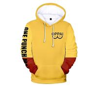 Sweat à capuche unisexe Saitama Anime Saitama Cosplay Costume Pull surdimensionné Genos Figure Imprimé Sweat à capuche à manches longues, Type 2, XS