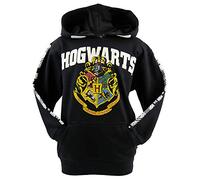 Sweat à capuche Harry Potter Poudlard unisexe pour enfant, Noir , 11-13