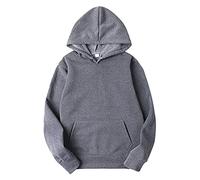 Sweat à capuche unisexe, sweat-shirt de loisir automne et hiver extensible coupe ample vêtement extérieur couleur unie vêtement de détente à capuche léger confortable vêtement de sport unisexe
