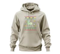 Sweat à capuche unisexe « The Last Licorne » - Ugly Christmas Sweater Noël, naturel, M