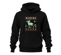 Sweat à capuche unisexe « The Last Licorne » - Ugly Christmas Sweater Noël, Noir , M
