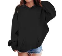 Sweat à Capuche Unisexe uni pour Enfants garçons Filles Pull à Capuche en Polaire à Manches Longues avec Poche pour l'école, Le Sport, Les vêtements décontractés #F1