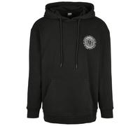 Urban Classics Sweat-shirt 'Globetrotter' noir / blanc, Taille S