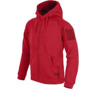 Helikon-Tex Urban Tactical Lite Sweat à capuche avec fermeture Éclair intégrale Rouge, Couleur unie., 3xl