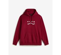 Sweat à capuche Vans Deteremined Pullover rouge blanc - L