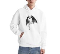 Sweat à capuche vintage avec motif démon ailes de chauve-souris - Pull gothique pour homme et femme - Un must have pour tous les fans de streetwear., Noir , XXL