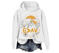Sweat à capuche vintage « God Is Greater Than The Highs And Lows » - Unisexe - Christian Jesus Is Greater Than Religion, blanc, XXL