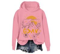 Sweat à capuche vintage « God Is Greater Than The Highs And Lows » - Unisexe - Christian Jesus Is Greater Than Religion, rose, M