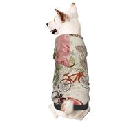 Sweat à capuche vintage Paris avec motif carte postale pour chien et chat de petite et moyenne taille