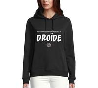 Sweat à capuche Vous connaissez panoramisme, c'est un droide - Réplique Asterix mission cléopatre - Réplique culte - Femme XS