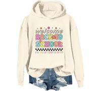 Sweat à capuche « Welcome Back To School » « Welcome Back To School » « Welcome Back To School » pour enseignants, Khika., XL
