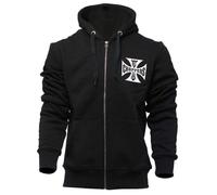 Sweat à capuche West Coast Choppers OG Classic (Noir, XXL) - Homme - Manches longues - Col capuche L
