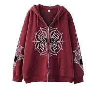 Sweat À Capuche Y2K Veste pour Femme Hoodies Gothique Sweat À Capuche Y2K Streetwear Graphics Sweat-Shirt Slim Manteaux Full Zip Oversize Harajuku Jacket Mode Spiderman Unisexe Capuche