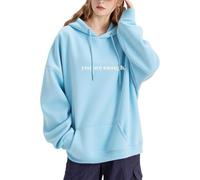 Sweat à capuche « You Are Enough » - Pour la santé mentale - Pour homme et femme - Confortable et décontracté, bleu, XL