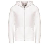 Sweat À Capuche Zip Intégral - Enfant - Ados - K455 - Blanc