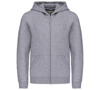 Sweat À Capuche Zip Intégral - Enfant - Ados - K455 - Gris Oxford
