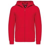 Sweat À Capuche Zip Intégral - Enfant - Ados - K455 - Rouge