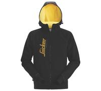 Sweat à capuche zippé avec logo Snickers noir/jaune taille XS