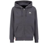 Sweat à capuche zippé Basic Zip Hoody Small Logo Alpha Industries - Vintage Grey XXL